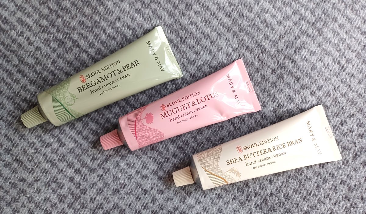 Mary & May Hand Cream Trio Set Seoul Edition Review – EverGlow Bliss